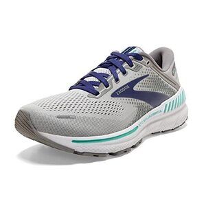 BROOKS WOMEN'S ADRENALINE GTS 22 SUPPORTIVE RUNNING SHOE - ALLOY/BLUE/GREEN - 9